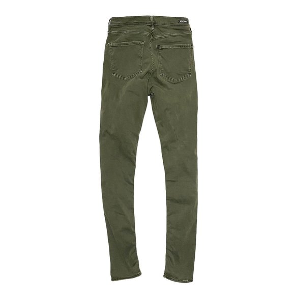 H&M High Waisted Shaping Denim Skinny Jeans Olive - Picture 6 of 8